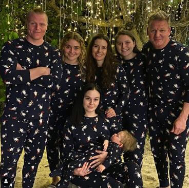 Oscar Ramsay with his siblings and parents.